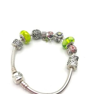 Pandora Jewelry - Authentic PANDORA Garden Themed Bracelet Pandora Jewelry - Authentic PANDORA Garden Themed Bracelet